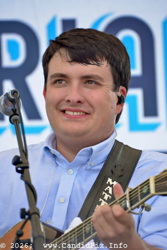 Matt Bailey with The West Liberty Mountain Boys +1 at the 2026 Industrial Strength Summer Fest - photo © Bill Warren
