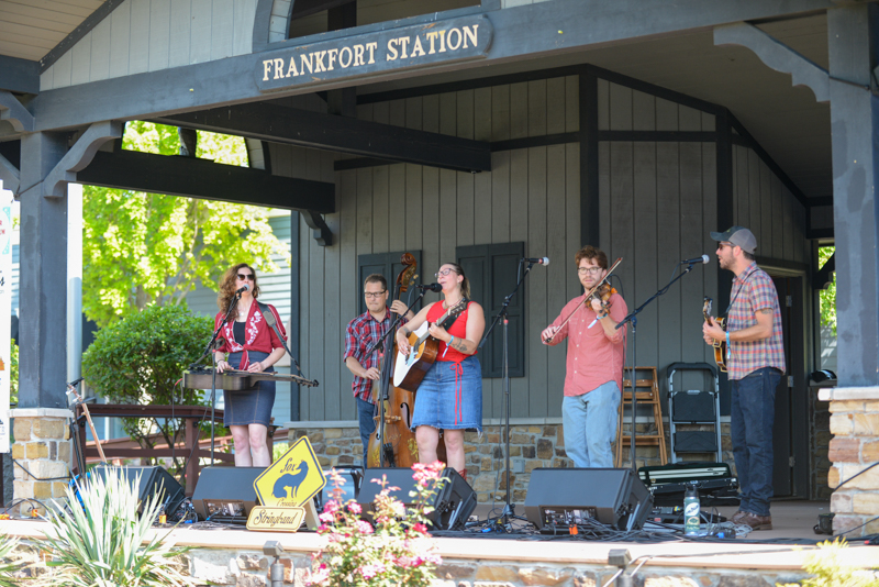 Fox Crossing Stringband at the 2026 Frankfort Bluegrass Festival - photo © Jerry Czupryn