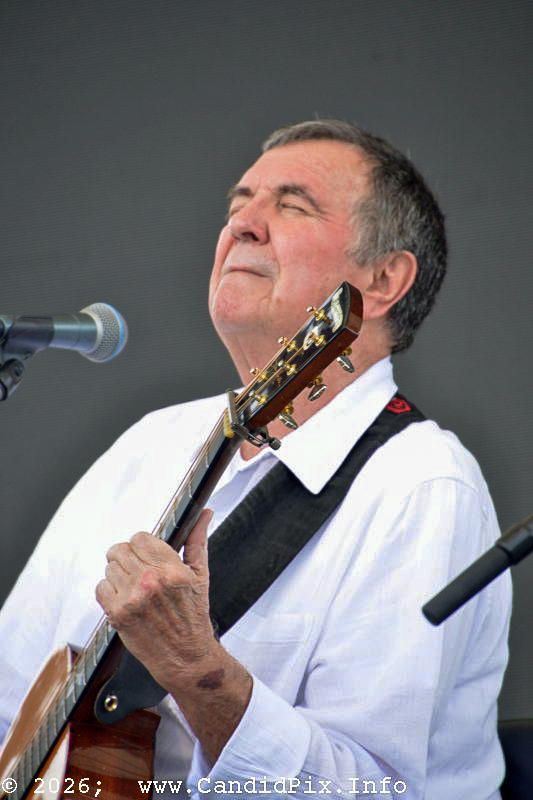 Larry Cordle sings one with Lorraine Jordan & Carolina Road at the 2026 Industrial Strength Summer Fest - photo © Bill Warren