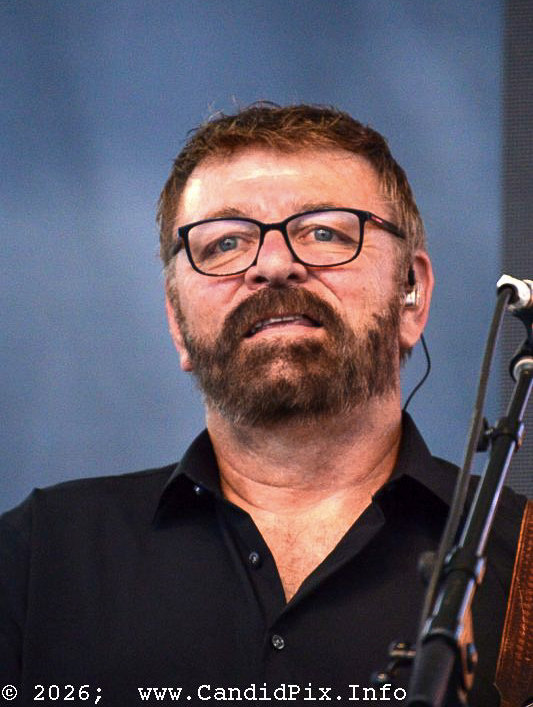 Ron Stewart with The Seldom Scene at the 2026 Industrial Strength Summer Fest - photo © Bill Warren