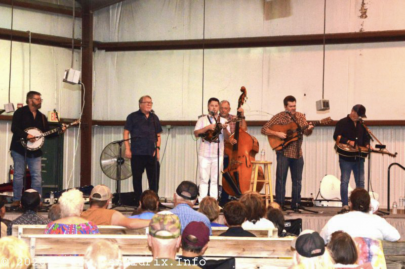Kelsey Crews sings one with The Seldom Scene at the 2026 Industrial Strength Summer Fest - photo © Bill Warren