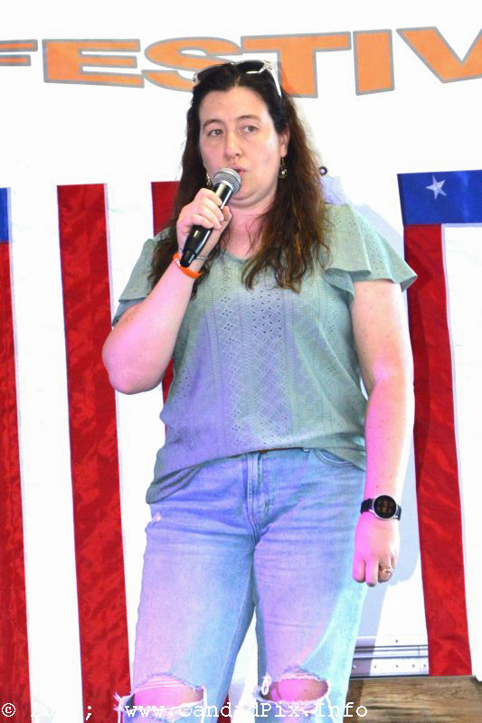 Karaoke prior to the 2026 Marshall Bluegrass Festival - photo © Bill Warren