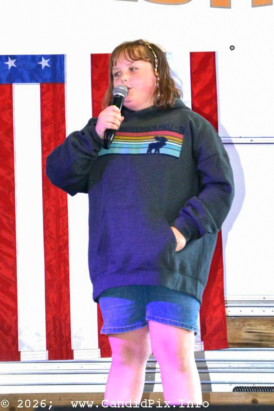 Karaoke prior to the 2026 Marshall Bluegrass Festival - photo © Bill Warren