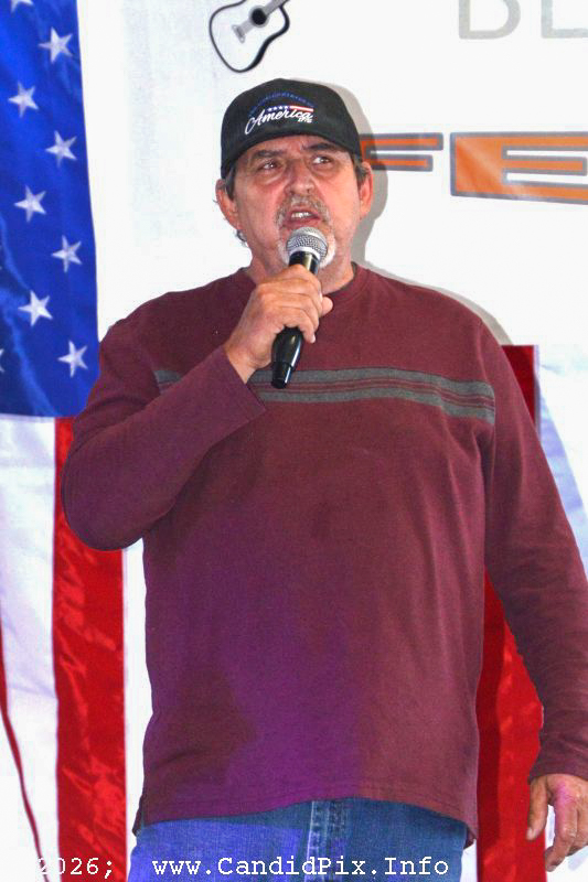 Karaoke prior to the 2026 Marshall Bluegrass Festival - photo © Bill Warren