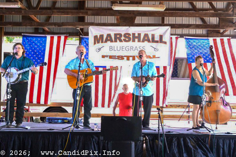 Foxtail Grass at the 2026 Marshall Bluegrass Festival - photo © Bill Warren