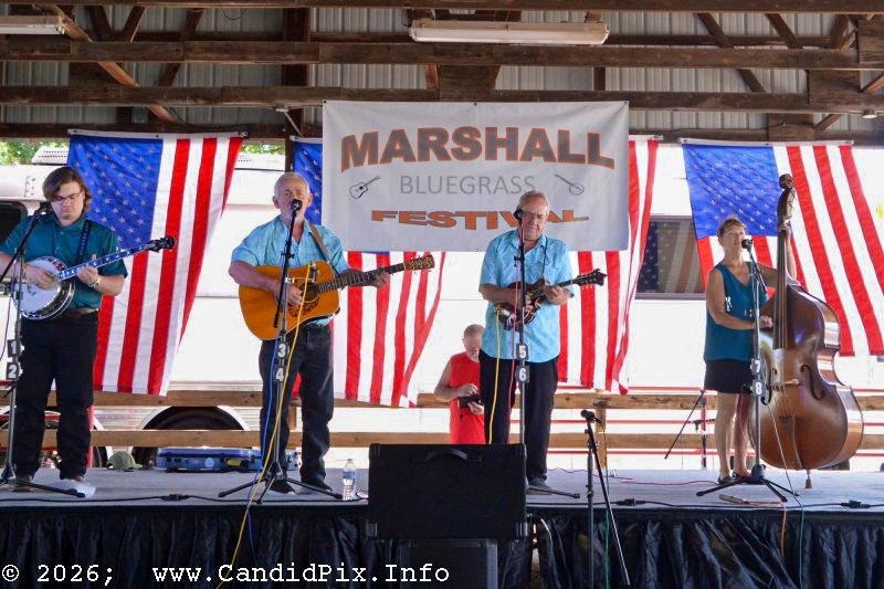 Foxtail Grass at the 2026 Marshall Bluegrass Festival - photo © Bill Warren