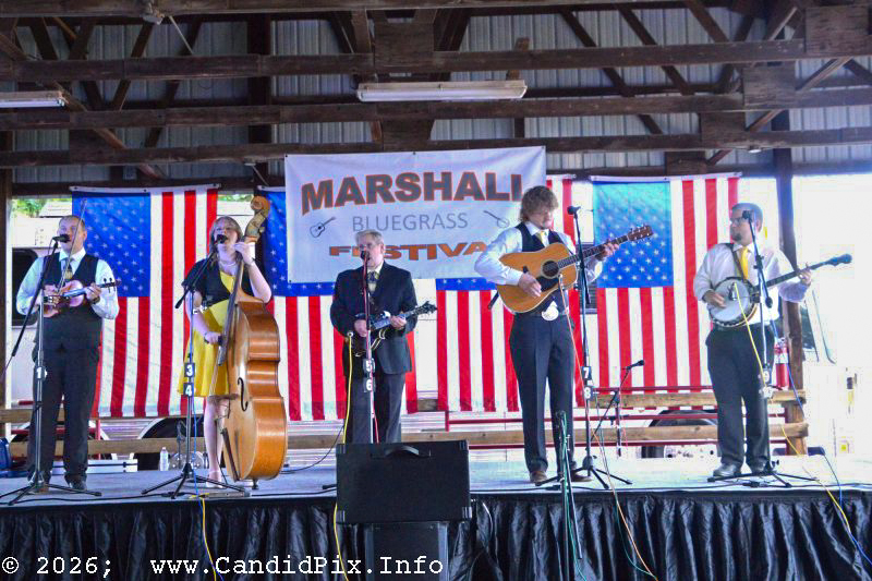 Larry Efaw & The Bluegrass Mountaineers at the 2026 Marshall Bluegrass Festival - photo © Bill Warren