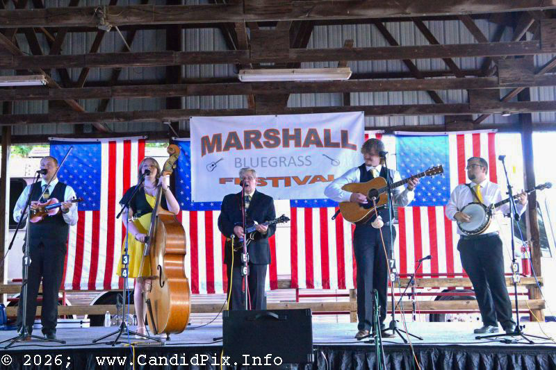 Larry Efaw & The Bluegrass Mountaineers at the 2026 Marshall Bluegrass Festival - photo © Bill Warren