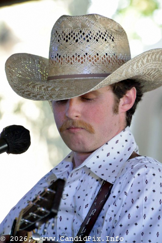 Riley Gilbreath at the 2026 Marshall Bluegrass Festival - photo © Bill Warren