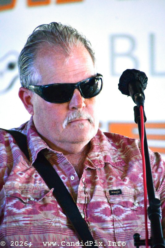 Wes Pettinger with the High Tymes reunion at the 2026 Marshall Bluegrass Festival - photo © Bill Warren