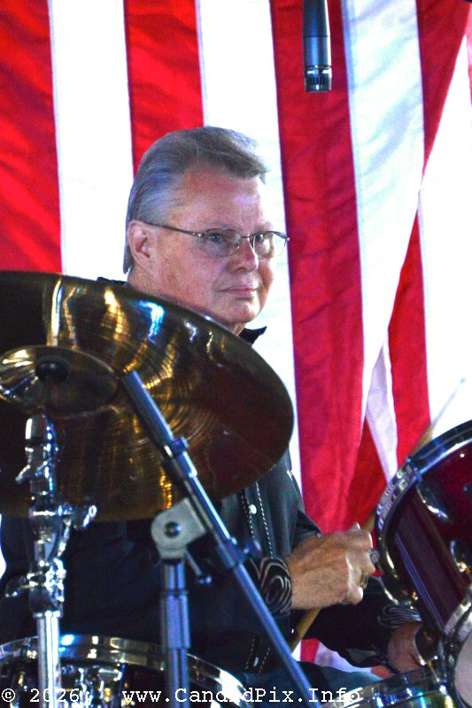 Tom Story with the Tyler Gitchel Band at the 2026 Marshall Bluegrass Festival - photo © Bill Warren