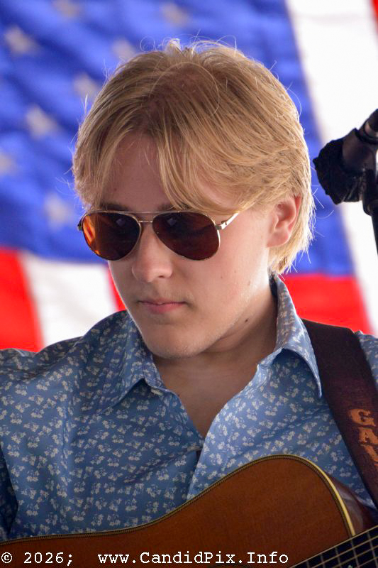 Gavin Conley with Forked Run at the 2026 Marshall Bluegrass Festival - photo © Bill Warren