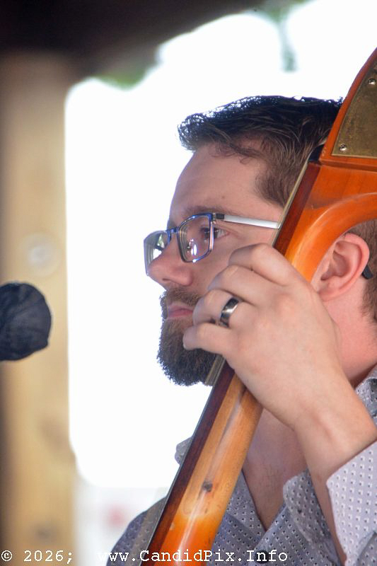 Chad Phelps with Forked Run at the 2026 Marshall Bluegrass Festival - photo © Bill Warren