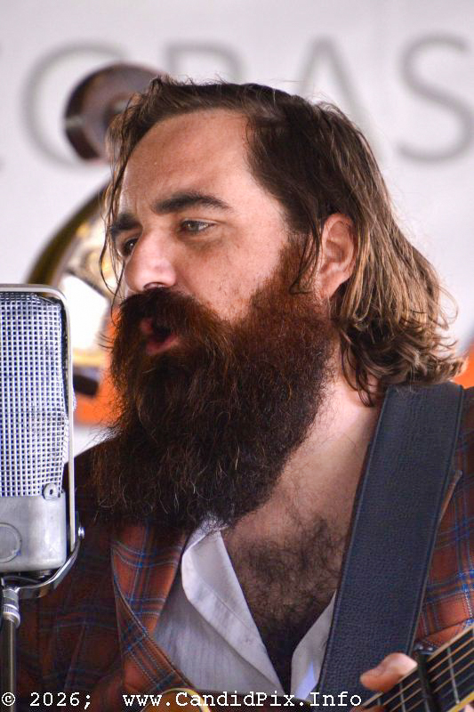 David Mayfield at the 2026 Marshall Bluegrass Festival - photo © Bill Warren