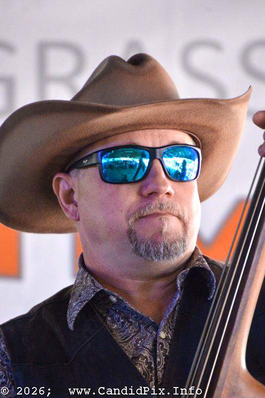 Edgar Loudermilk at the 2026 Marshall Bluegrass Festival - photo © Bill Warren
