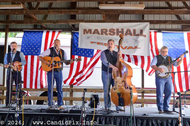 Deeper Shade of Blue at the 2026 Marshall Bluegrass Festival - photo © Bill Warren