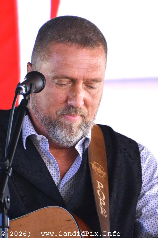 Troy Pope with Deeper Shade of Blue at the 2026 Marshall Bluegrass Festival - photo © Bill Warren