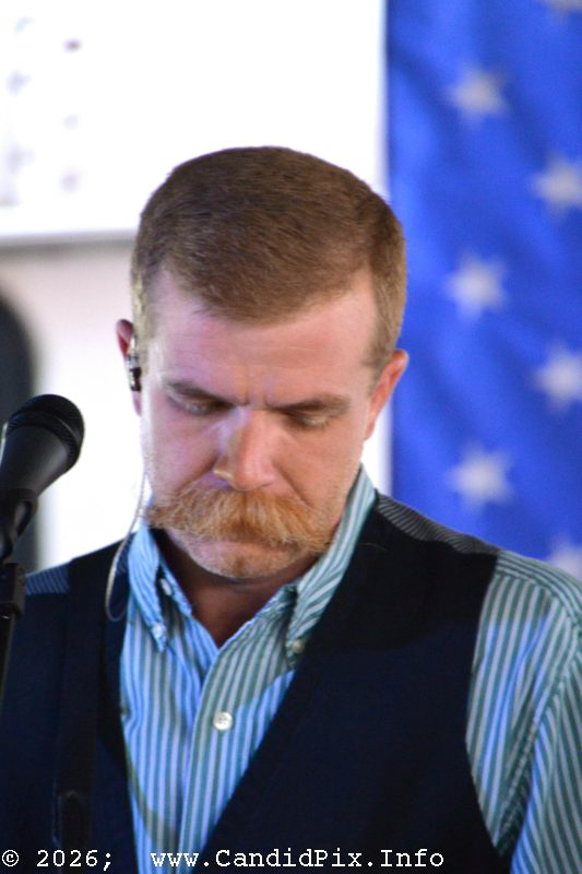 Milom Williams with Deeper Shade of Blue at the 2026 Marshall Bluegrass Festival - photo © Bill Warren