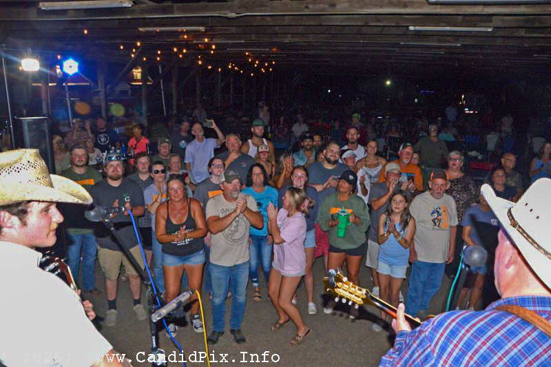 Enthusiastic crowd for The Marshall All-Star Band at the 2026 Marshall Bluegrass Festival - photo © Bill Warren