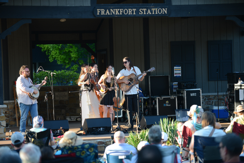 The Burnett Sisters Band at the 2026 Frankfort Bluegrass Festival - photo © Jerry Czupryn