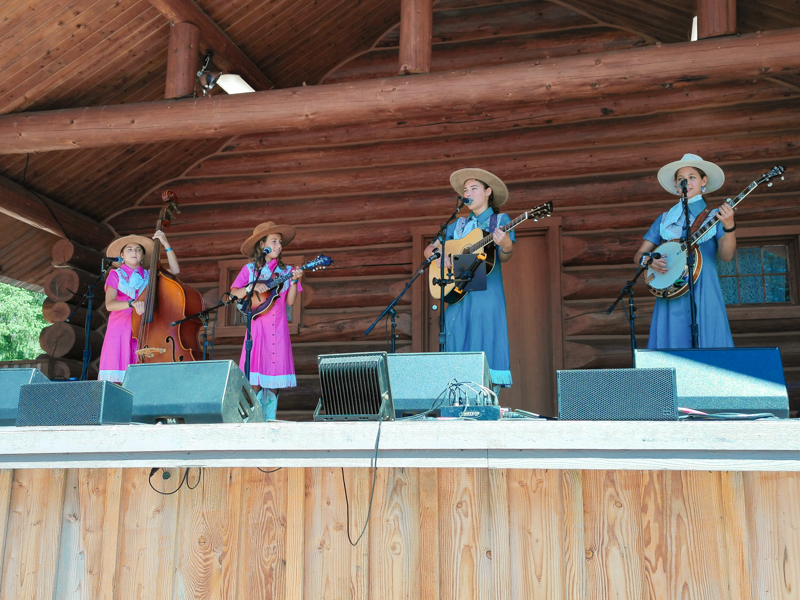 Alaskan Sunnyside Sisters at the 2026 Darrington Bluegrass Festival - photo © Mark Stidham
