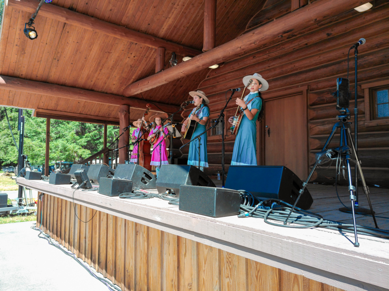 Alaskan Sunnyside Sisters at the 2026 Darrington Bluegrass Festival - photo © Mark Stidham