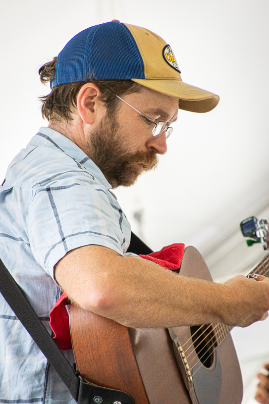 Jesse Milnes with Tessa McCoy & the State Birds at the 2026 Bluegrass on the Grass festival - photo © Frank Baker
