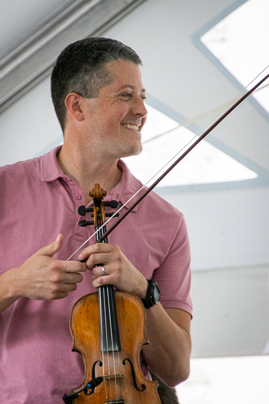 Patrick McAvinue with Charm City Junction at the 2026 Bluegrass on the Grass at Dickinson College (7/11/26) - photo © Frank Baker