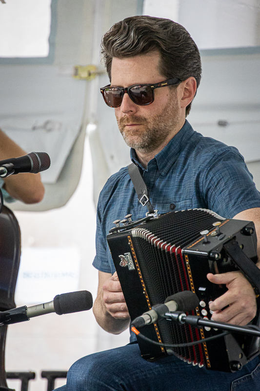 Sean McComiskey with Charm City Junction at the 2026 Bluegrass on the Grass at Dickinson College (7/11/26) - photo © Frank Baker