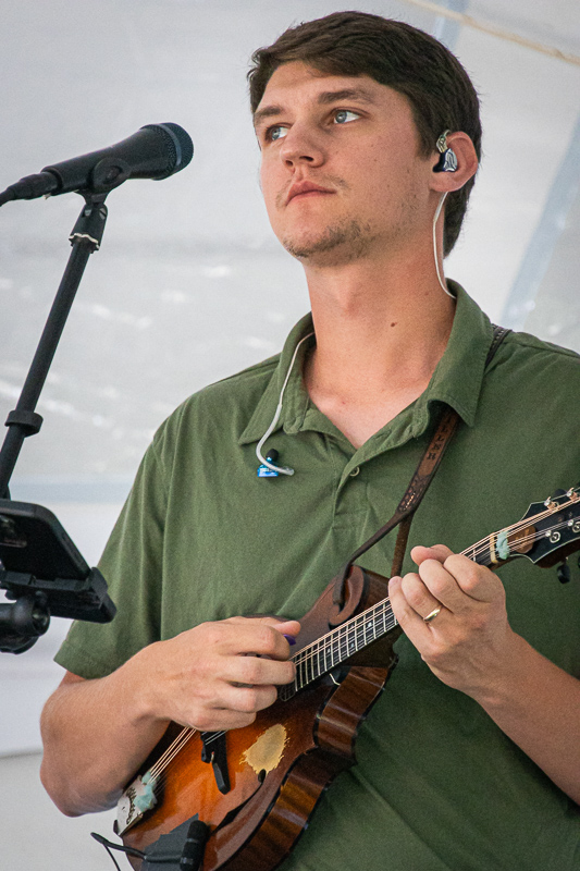 Adam Miller with Lonesome River Band at the 2026 Bluegrass on the Grass at Dickinson College (7/11/26) - photo © Frank Baker