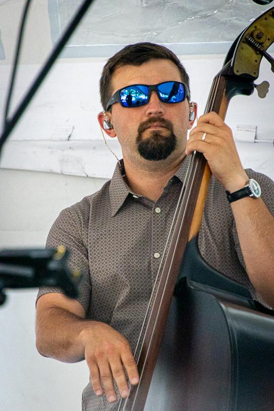 Kameron Keller with Lonesome River Band at the 2026 Bluegrass on the Grass at Dickinson College (7/11/26) - photo © Frank Baker