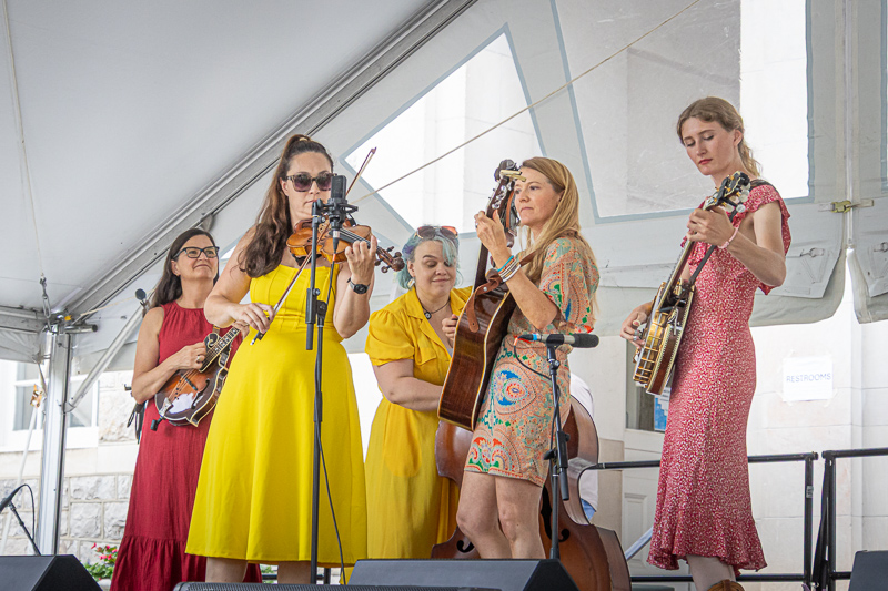 The Black-Eyed Suzies at the 2026 Bluegrass on the Grass at Dickinson College (7/11/26) - photo © Frank Baker