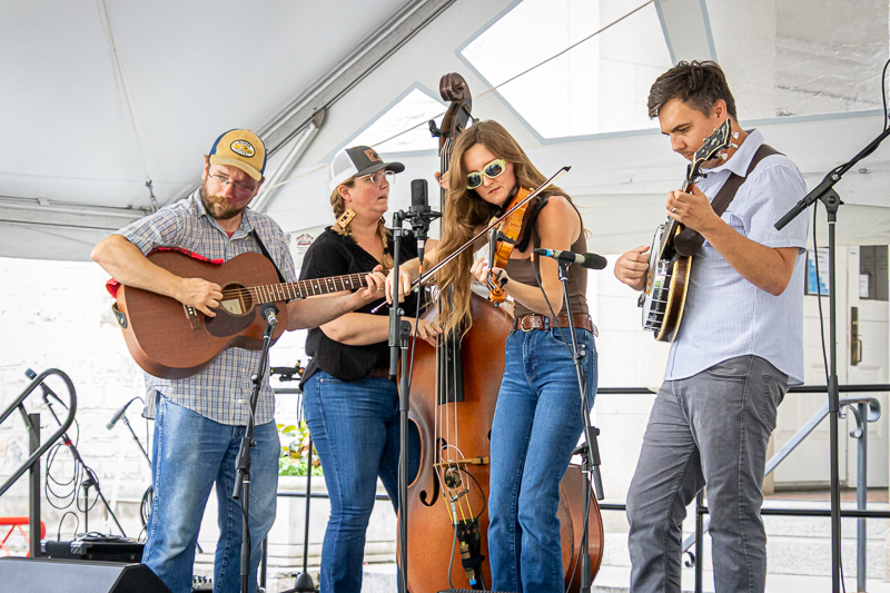 Tessa McCoy & the State Birds at the 2026 Bluegrass on the Grass festival - photo © Frank Baker