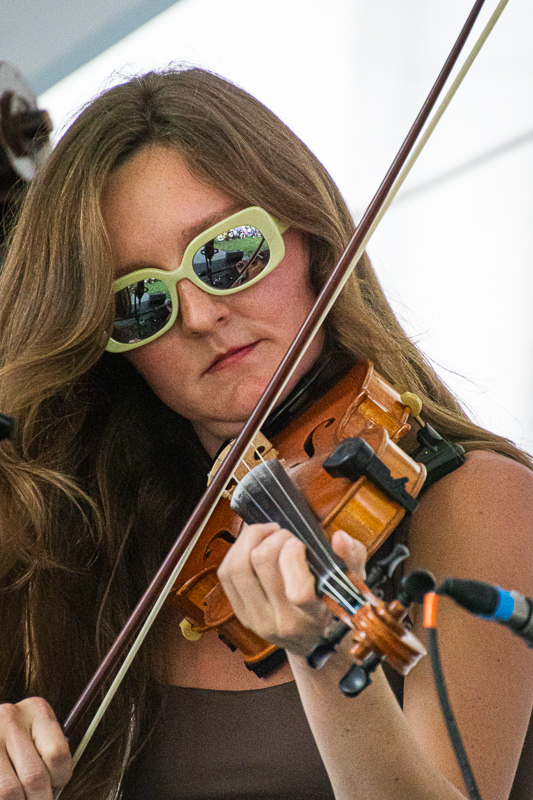 Tessa McCoy with the State Birds at the 2026 Bluegrass on the Grass festival - photo © Frank Baker