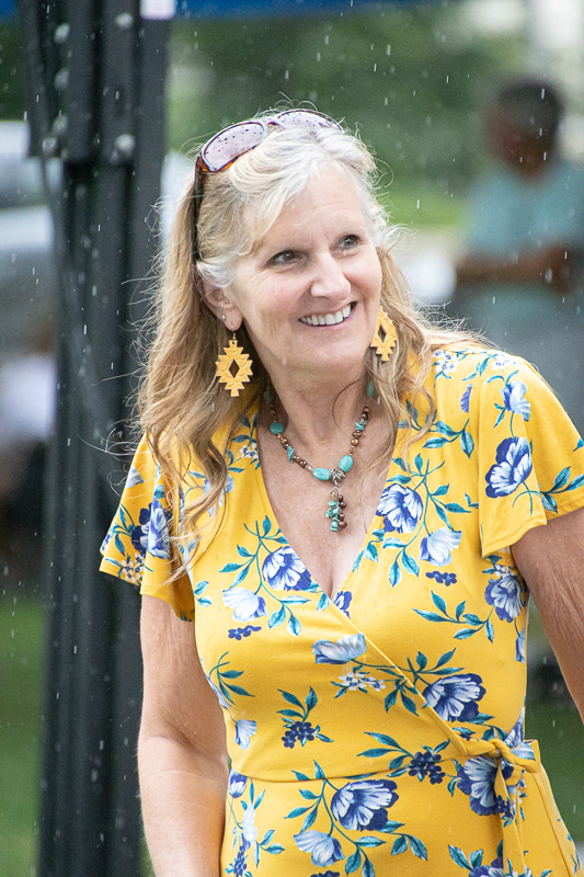 The rains they came at the 2026 Bluegrass on the Grass at Dickinson College (7/11/26) - photo © Frank Baker