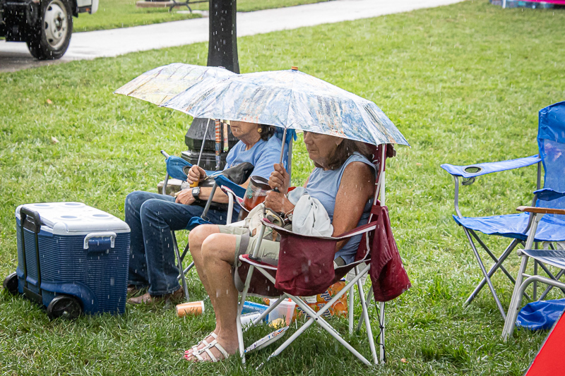 The rains they came at the 2026 Bluegrass on the Grass at Dickinson College (7/11/26) - photo © Frank Baker