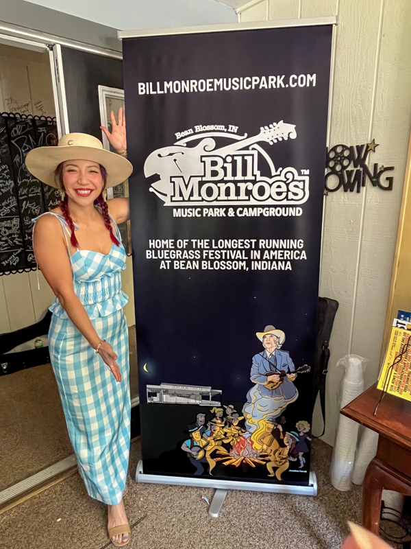 Fiddlin' Leona at the 2026 Bill Monroe Bluegrass Festival - photo © Jack E. Harden