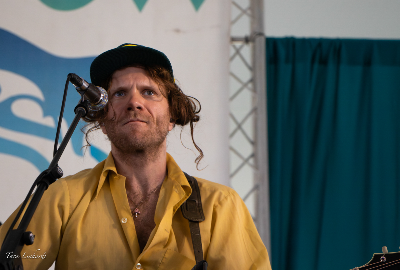 Frank Rische with East Nash Grass at the 2026 Grey Fox Bluegrass Festival - photo © Tara Linhardt