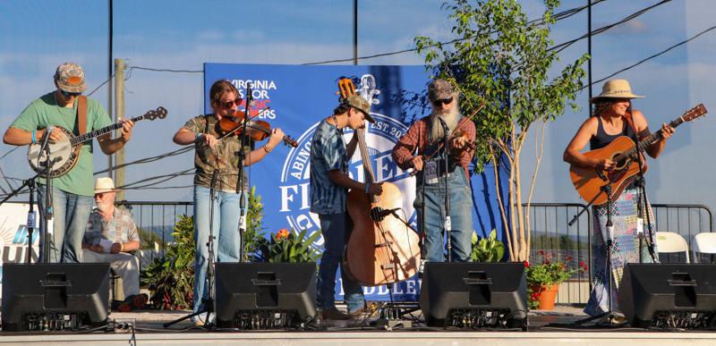 Gladson Family in Adult Old-time Band competition at the 2026 Abingdon Fiddlers' Convention - photo © G. Nicholas Hancock