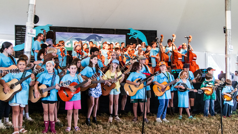 Kids Academy at the 2026 Grey Fox Bluegrass Festival - photo © Tara Linhardt