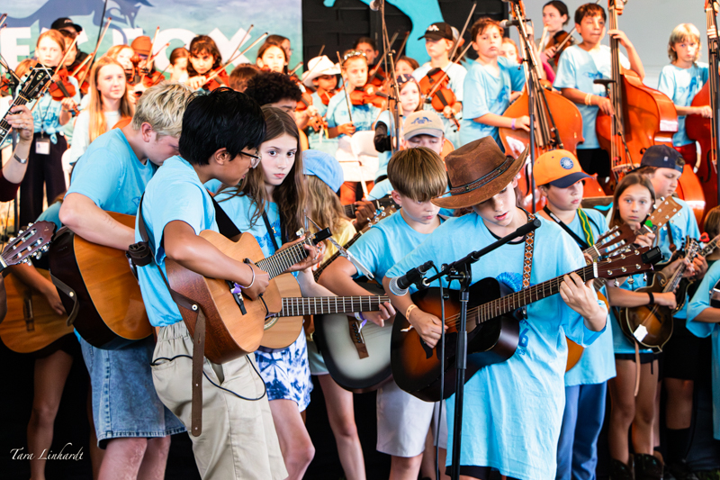 Kids Academy at the 2026 Grey Fox Bluegrass Festival - photo © Tara Linhardt