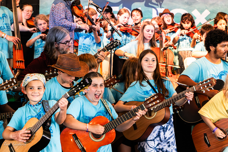 Kids Academy at the 2026 Grey Fox Bluegrass Festival - photo © Tara Linhardt