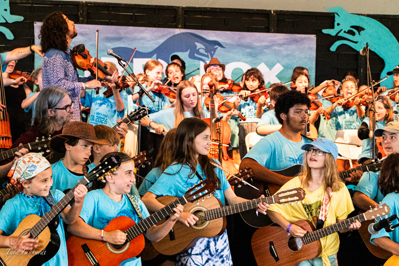 Kids Academy at the 2026 Grey Fox Bluegrass Festival - photo © Tara Linhardt