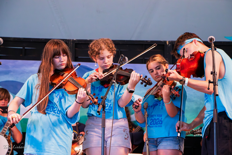 Kids Academy at the 2026 Grey Fox Bluegrass Festival - photo © Tara Linhardt
