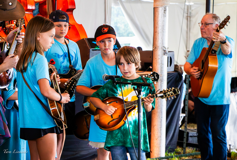 Kids Academy at the 2026 Grey Fox Bluegrass Festival - photo © Tara Linhardt