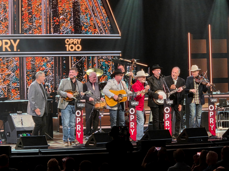 Daniel Grindstaff & The Uptown Troubadours are joined by The Gatlin Brothers at their Grand Ole Opry debut (7/15/26) - photo © Ethan Burkhardt