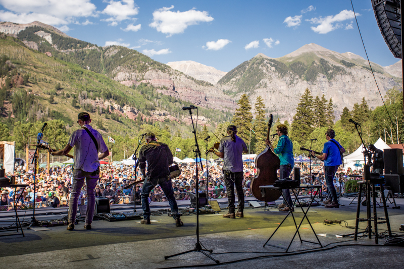 Infamous Stringdusters at the 2026 Telluride Bluegrass Festival - photo © Anthony Verkuilen
