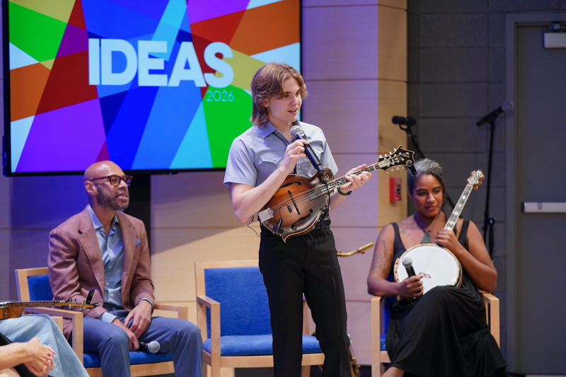Wyatt Ellis with Laura Downes at the Aspen Ideas Festival