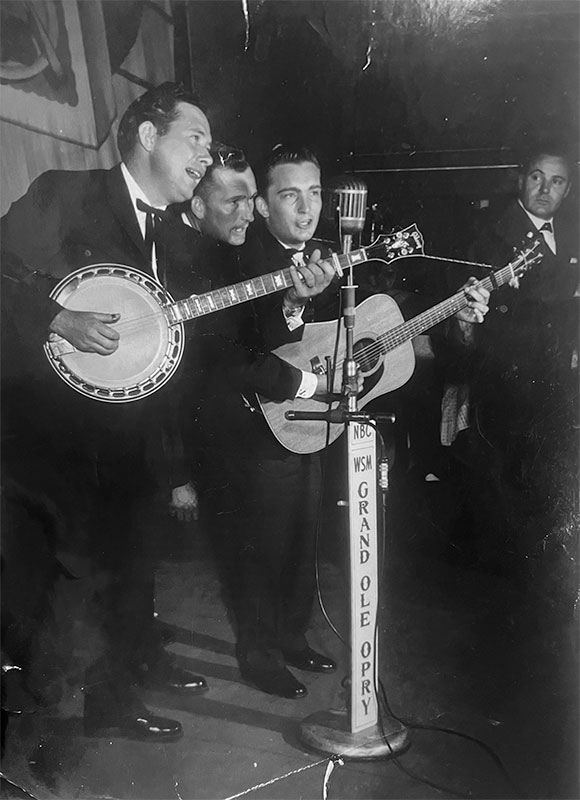 Curtis Blackwell with The Sunshine Melody Boys on the Grand Ole Opry in 1960