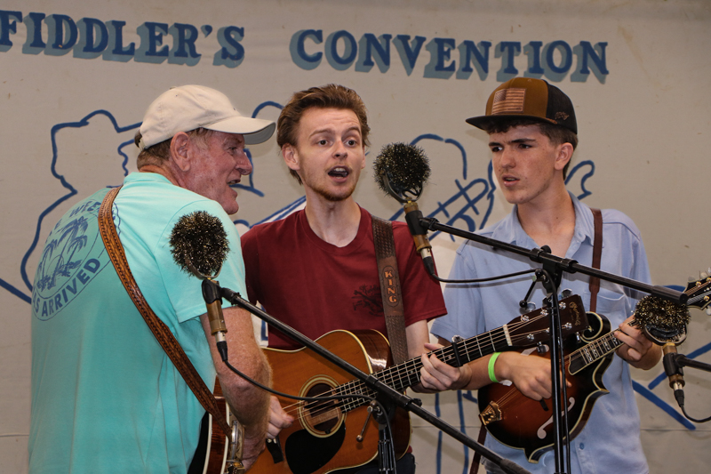 Jones Ridge Boys at the 2026 Alleghany County Fiddlers' Convention - photo © G. Nicholas Hancock